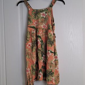 Tropical Floral Girls Dress Hawaiian RJC